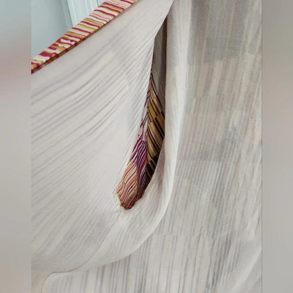 CAbi striped Mon Ami kimono lined geo artsy craftcore relaxed fit open sz medium - Picture 9 of 14